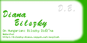 diana bilszky business card